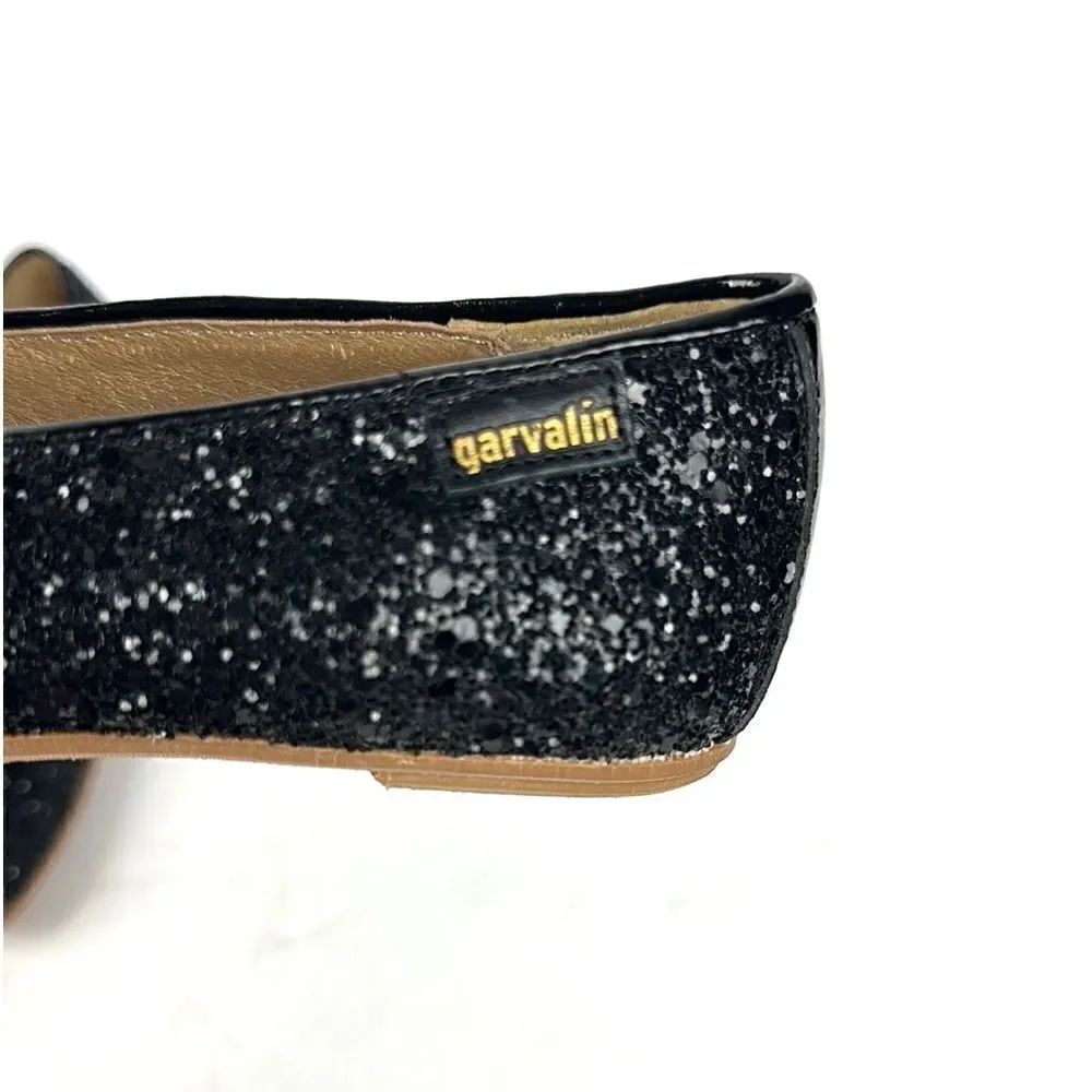 New GARVALIN Spain Girls Sparkly Formal Flat Black Mary Jane Shoes EUR 30 US 13